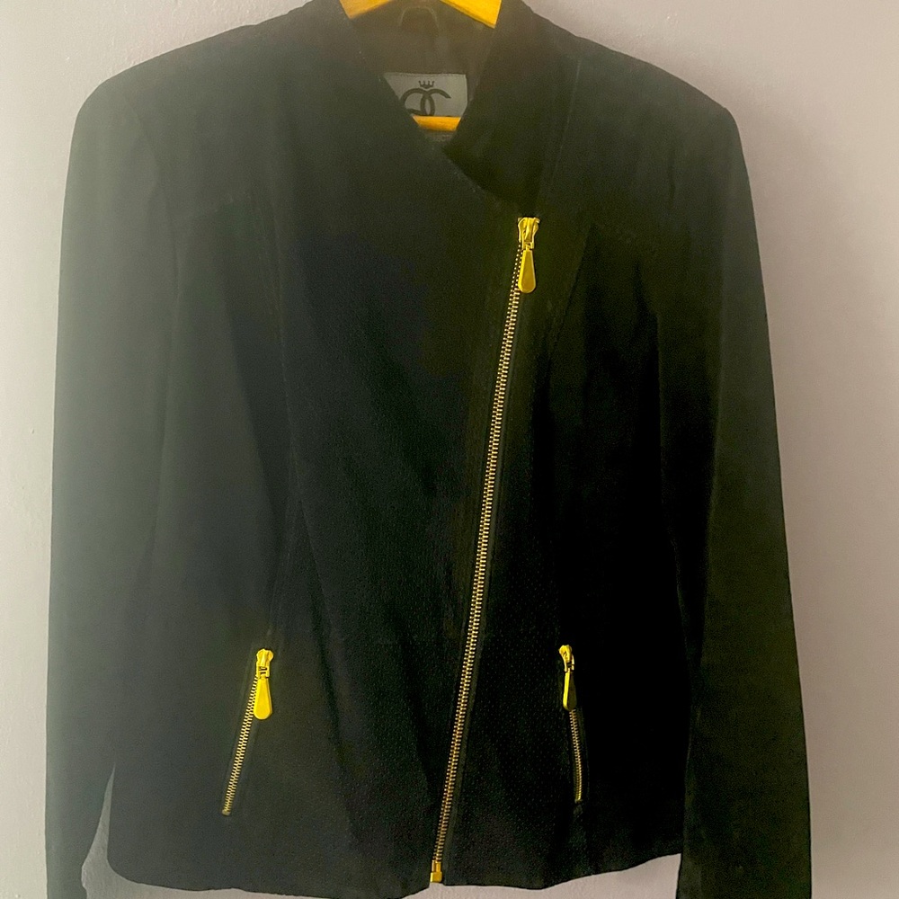 Queen Collection real suede black Jacket M